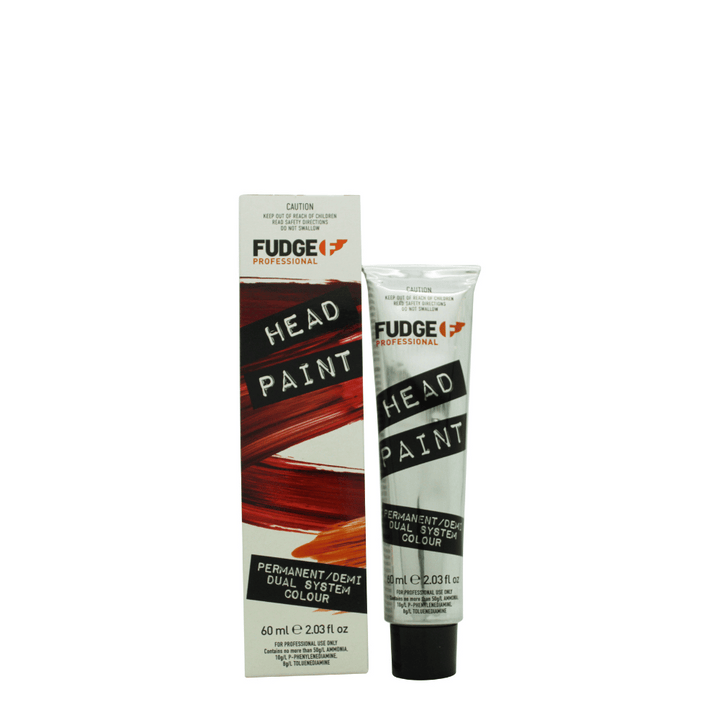 En tub Fudge Professional Color Headpaint framför en andra tub.